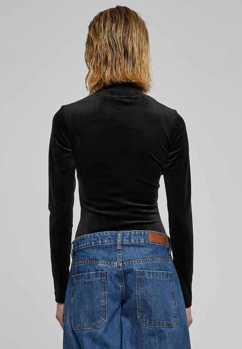 Image du produit Urban Classics Ladies Velvet Cut-Out Turtleneck Body (M)