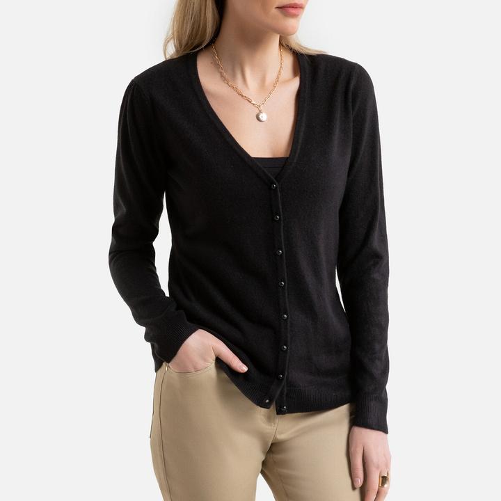 Immagine prodotto Anne Weyburn Cardigan con scollo a V e tocco di cashmere (32, 34)
