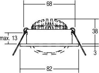 Produktbild Brumberg BRU 12361254 LED-Einbaustrahler 350mA,7W (770 lm)