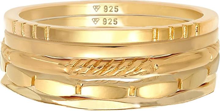 Produktbild Elli Organic, Ring Set, Twisted (58, 925 Silber)