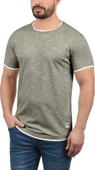 Immagine prodotto Solid Rigos T-Shirt A Maniche Corte Maglietta Da Uomo Con Girocollo In Cotone 100% (M)