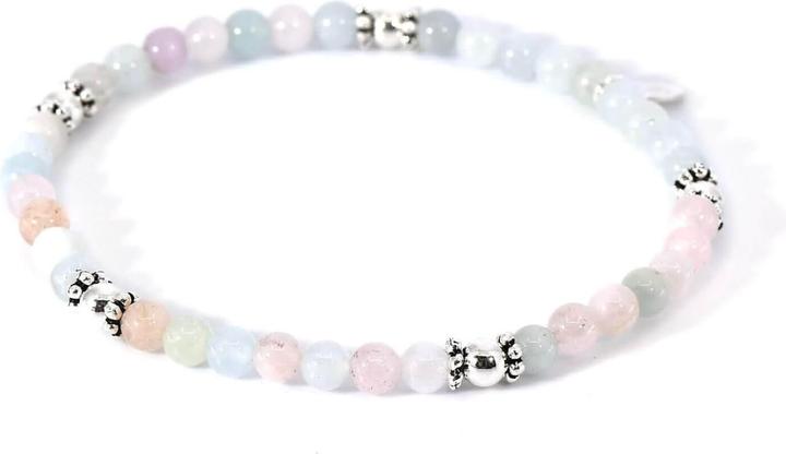 Balibay Nuray (18 cm, Achat, 925 Sterling Silber, Edelstein, Morganit)