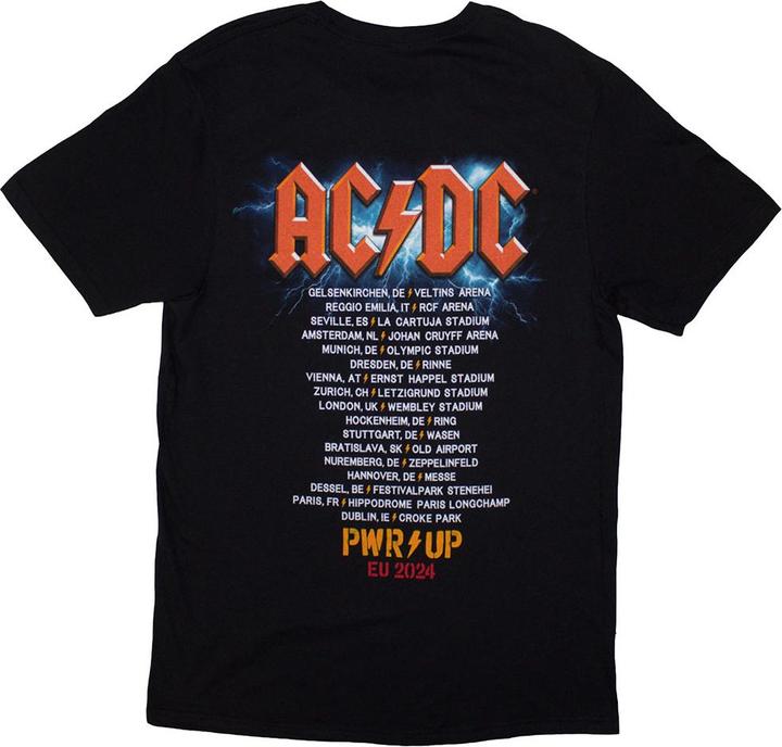 AC/DC PWRUP EU Tour '24 TShirt Rückseitiger Aufdruck (3XL)