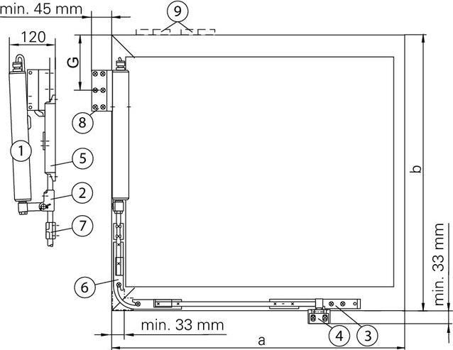 Image du produit Geze Système d'ouverture/de verrouillage RWA 110 NT / 300mm (1 pcs)