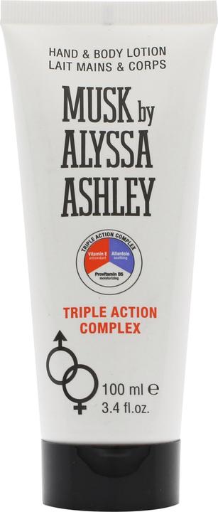 Alyssa Ashley Moschus Triple Action Complex Körperlotion 100ml (Körperlotion, 100 ml)