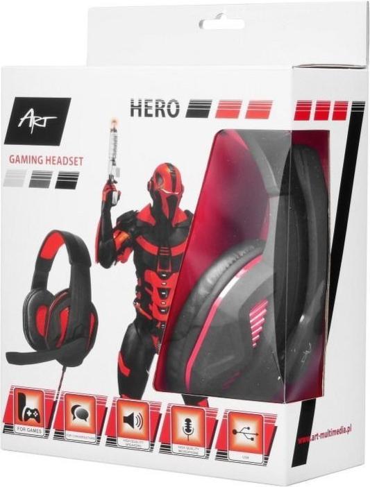 Actual product image Art SLA HERO GAMING Headphones with (Cable)