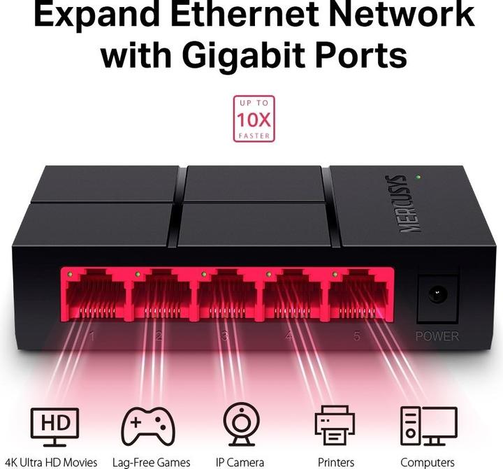 Produktbild Mercusys MS105G (5 Ports)