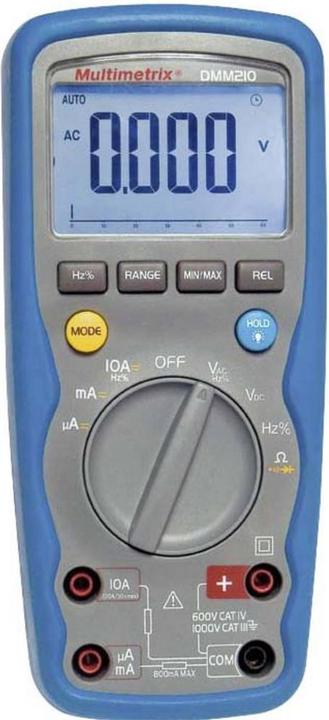 Immagine prodotto Multimetrix Multimetro manuale DMM 210 (CAT III 1000V, CAT IV 600V)