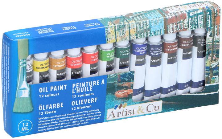 Produktbild Artist&Co Ölgemälde, 12St. (Mehrfarbig, 12 ml)