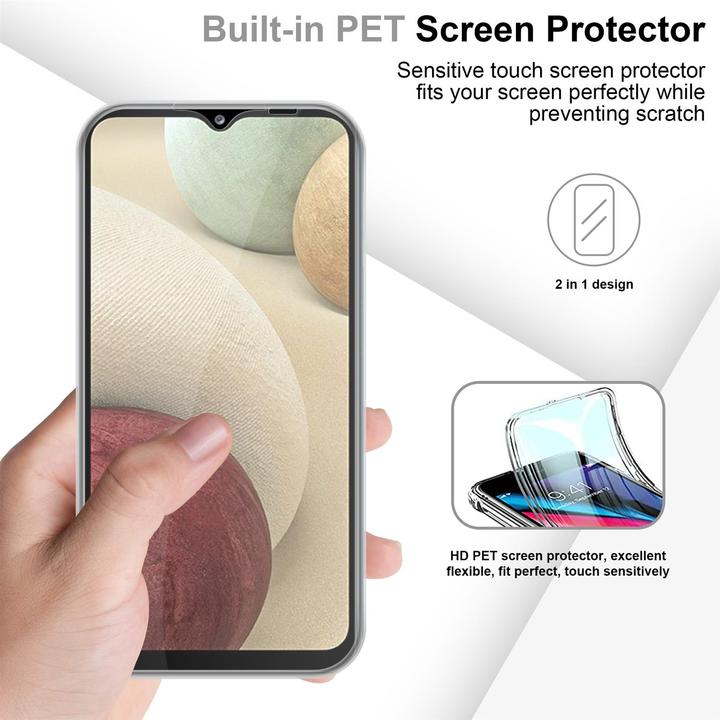 Produktbild Cadorabo TPU 360 Grad Case Cover (Samsung Galaxy A12, Samsung Galaxy M12)
