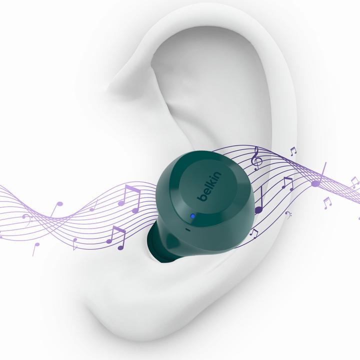 Actual product image Belkin wireless soundform bolt tws morskie (No noise cancelling, 38 h, Wireless)