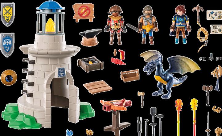 Image du produit Playmobil Tour du chevalier avec forgeron et dragon (71483, Playmobil Novelmore)