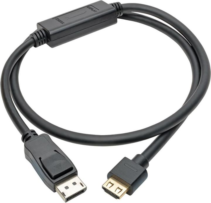 Produktbild Eaton DisplayPort 1.4 to HDMI Active Adapter Cable M/M 4K 60 Hz 4:4:4 HDR HDCP 2.2 3 ft. 0 (0.91 m, DisplayPort)