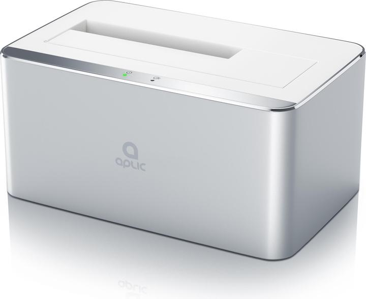 Aplic Festplatten Dockingstation, USB 3.0, im Aluminium Gehäuse PC & MAC / 2,5" + 3,5" / HDD + SSD