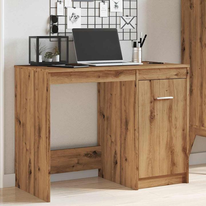 Actual product image VidaXL Schreibtisch Bürotisch Computertisch Arbeitstisch Tisch Artisan-Eiche (100 x 50 x 76 cm)
