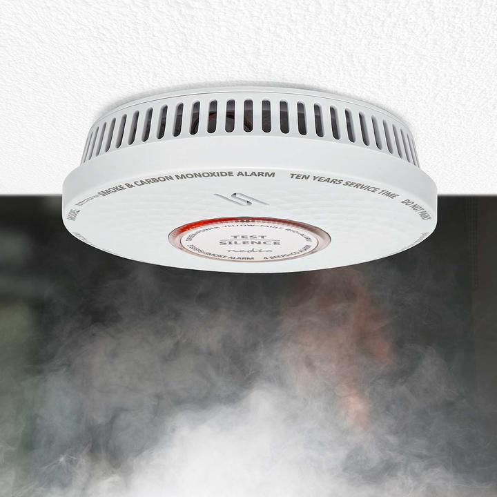 Image du produit Nedis Détecteur de fumée et de monoxyde de carbone | Fonctionne sur piles | Durée de vie des piles