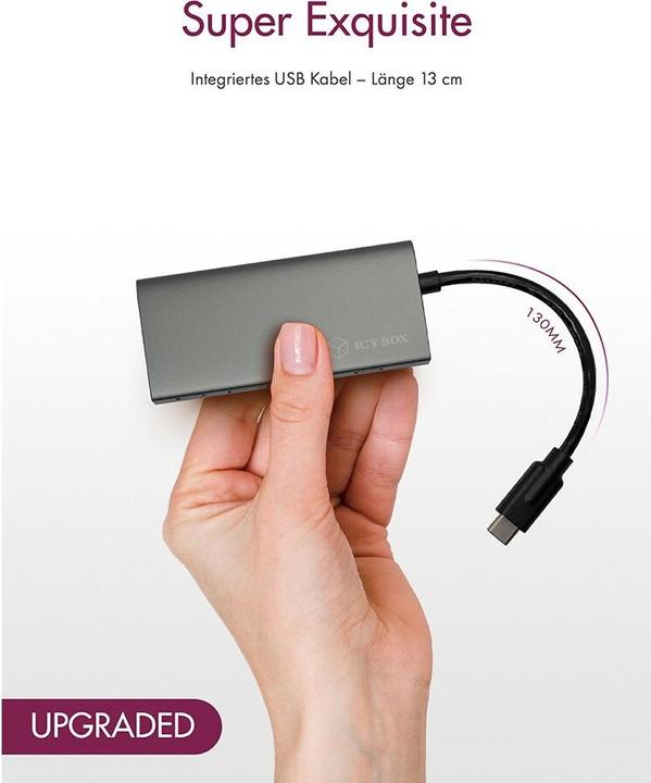Actual product image Icy Box USB-Hub IB-HUB1428-C31 (USB-C, 4 Ports)