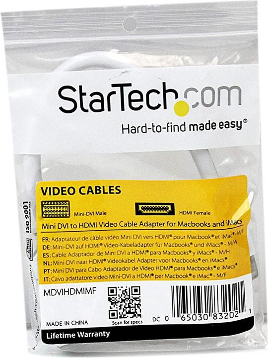 Produktbild StarTech Mini DVI zu (HDMI, 20 cm)