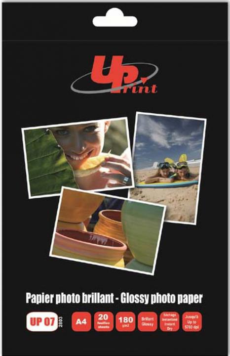 Photo paper for A4 printers (UP07) (180 g/m², A4, 20 x)