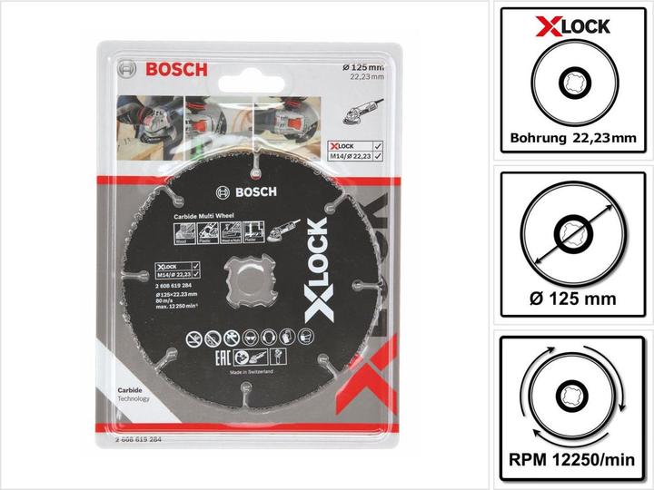 Produktbild Bosch Professional Zubehör X-LOCK Carbide Multi Wheel