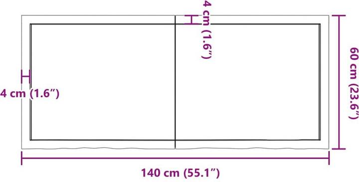 Produktbild VidaXL Emerald (140 x 60 x 4 cm)
