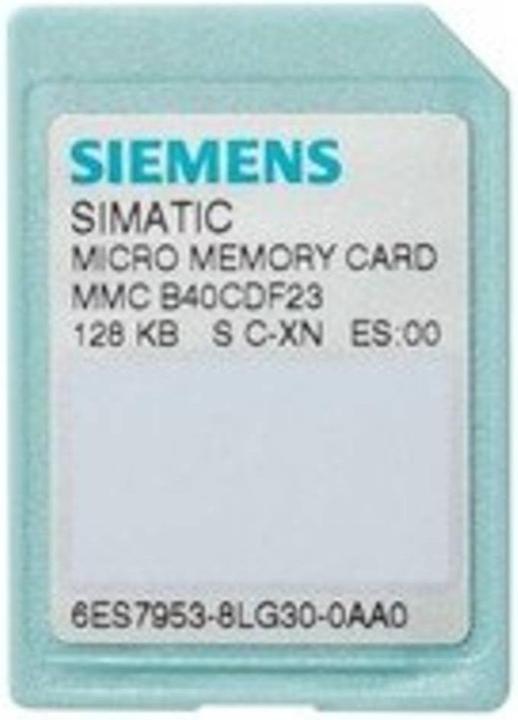 Actual product image Siemens SIMATIC S7 Micro Memory Card forS7-300/C7/ET 200 3 3V Nflash 512 KByt (0.00 GB, MMC)