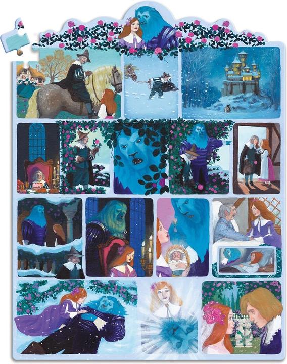 Actual product image Djeco Story puzzle Beauty and the Beast 100 pieces (100 pieces)