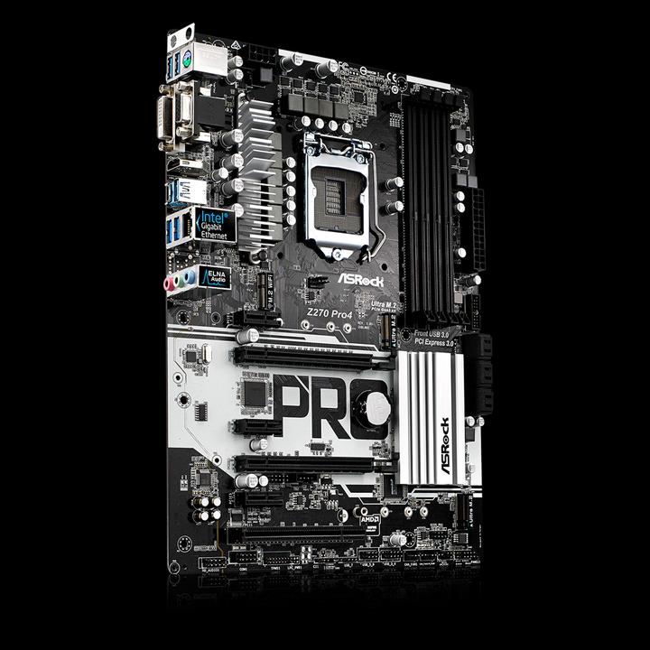 Produktbild AsRock Z270 Pro4 (LGA 1151, Intel Z270, ATX)