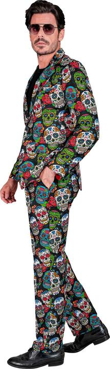 Actual product image Widmann Dia De Los Muertos suit jacket, trousers (S, M, L, XL, XXL)