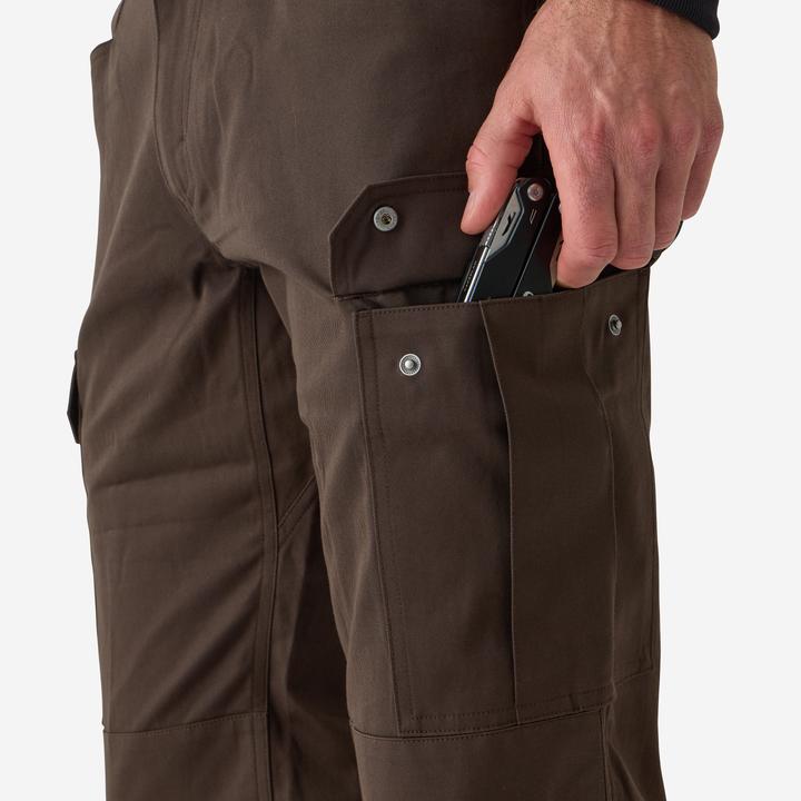 Actual product image Solognac Jagdhose Steppe 500 Cargo strapazierfähig braun (L)