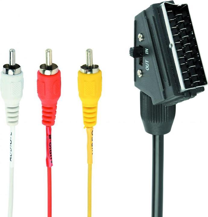 Actual product image Gembird SCART/3 x RCA SCART (21-pin) (1.80 m, Scart)
