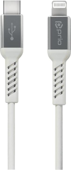 Image du produit prio Charge & Sync USB C vers Lightning Mfi -certifié 2 m blanc (2 m)