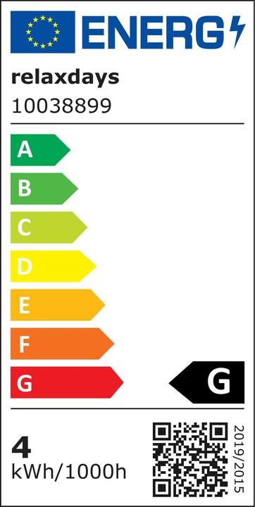 Energie-Label Relaxdays Tischlampe (255 lm)