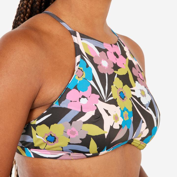 Image du produit Olaian Haut de maillot surf brassière fleurie Femme - Andrea multicolore (80)