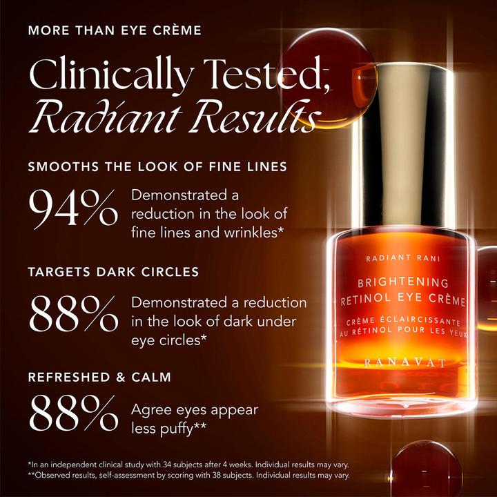 Image du produit Ranavat Crème pour les yeux au rétinol éclaircissante (Crème, 15 ml, Nuit)