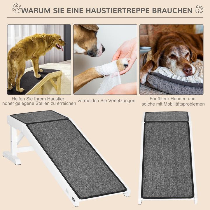 Produktbild PawHut Haustierrampe (Hund, Faltbar)