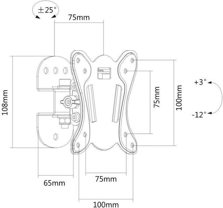 Immagine prodotto PureMounts PM-FM10-100 (Muro, 27", 25 kg)