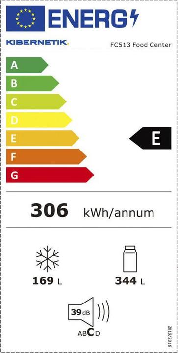 Energy Label Kibernetik FSP500 (513 l)