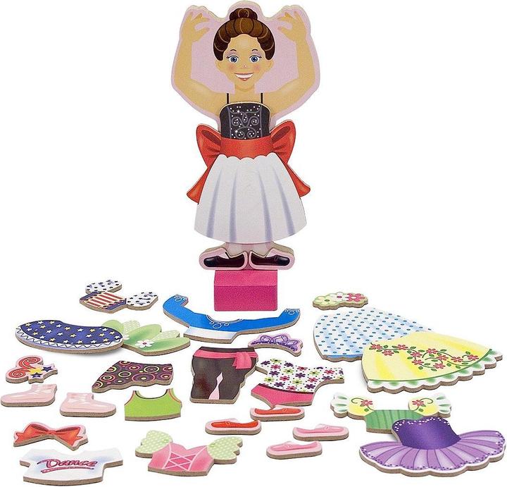 Actual product image Melissa & Doug Magnetique Bois Nina Ballerina 29pcs (fr-de-en-es) (27 pieces)