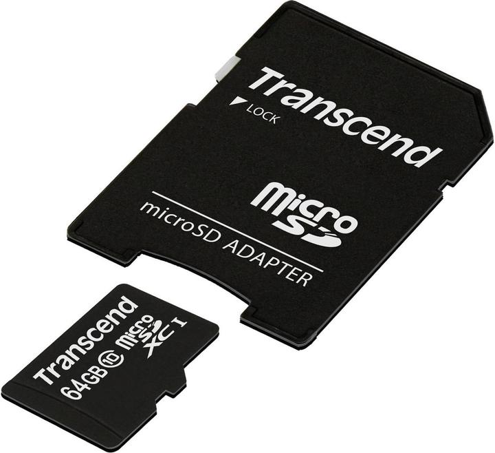 Immagine prodotto Transcend Scheda Micro SDXC (64 GB, microSDXC, U1, UHS-I)