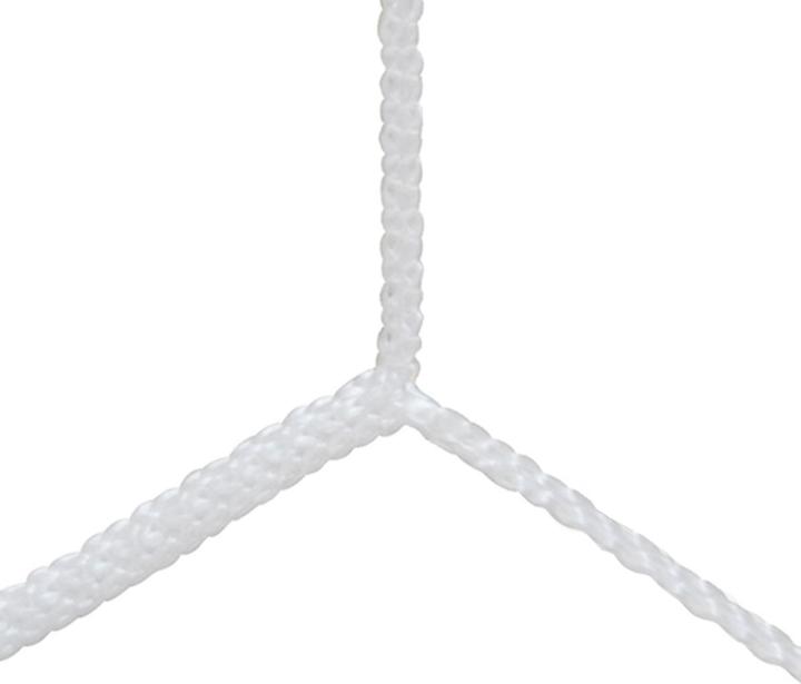 Actual product image Sporti Pair of 11-a-side football nets European PP braided 4mm single mesh 120 honeycomb
