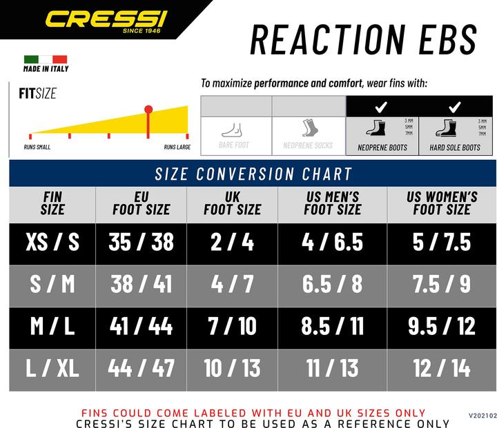 Image du produit Cressi Réaction Ebs (XS/S)
