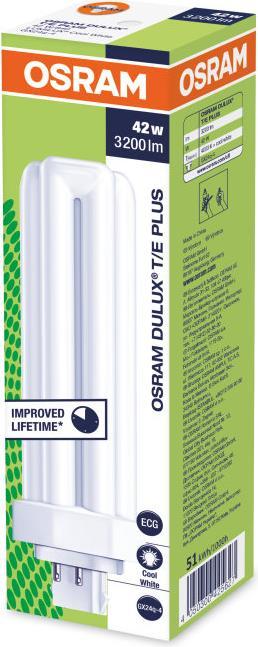 Actual product image Osram Dulux (GX24q-4, 42 W, 3200 lm, 1 x, G)