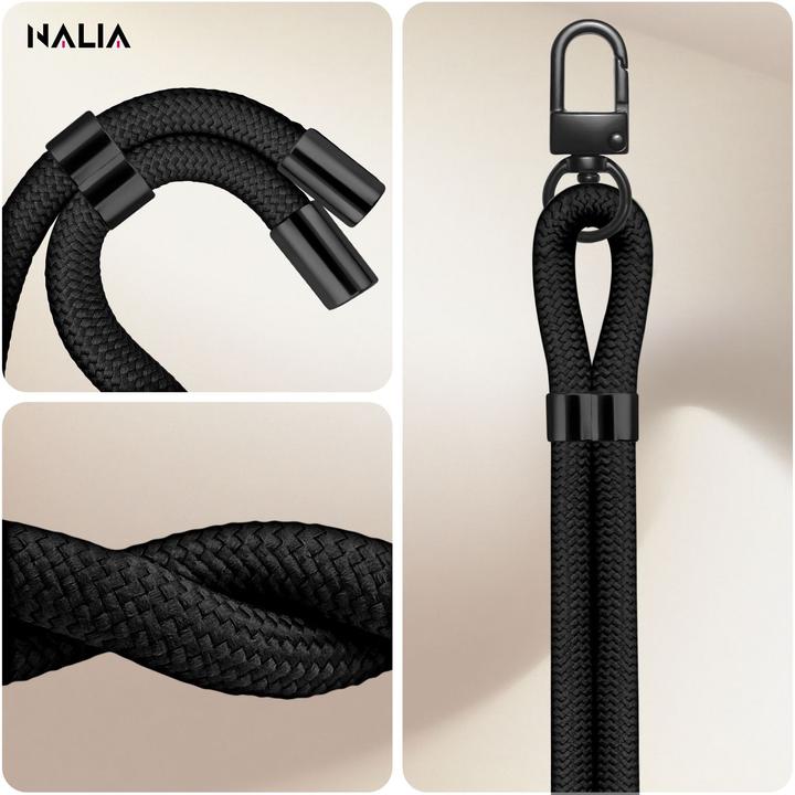 Image du produit Nalia HoldMe Lanyard Handykette - Universal Trageband für Smartphones - Verstellbar, Soft & Elastisch