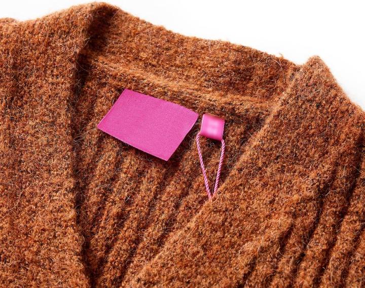 Immagine prodotto VidaXL Cardigan per bambini Cognac 92,Materiale: 17% acrilico. 63 (92)