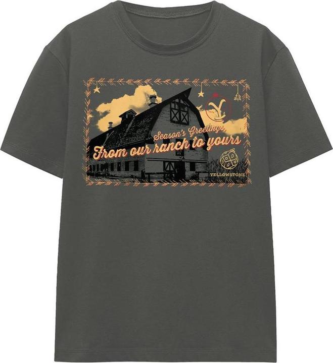 Yellowstone Seasons Greetings From The TShirt weihnachtliches Design (M)