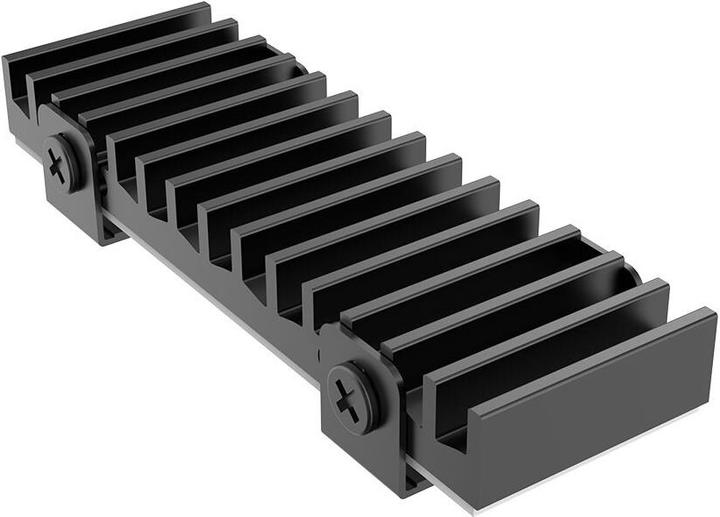 Actual product image Akasa Gecko Pro heatsink for M.2 SSDs - aluminum