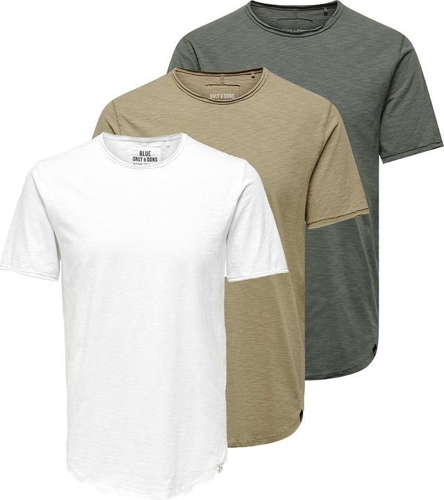 Actual product image Only & Sons 3er Pack BENNE T-Shirt (M)