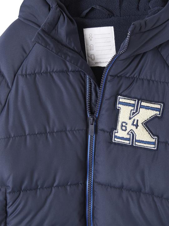 Actual product image Vertbaudet Boys' quilted jacket with fleece lining, recycled polyester (86)