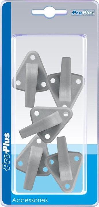 Produktbild ProPlus Planenhaken Kunststoff mit Öse 48x45mm 5 Stck im Blister (4.5 x 6.5 cm)